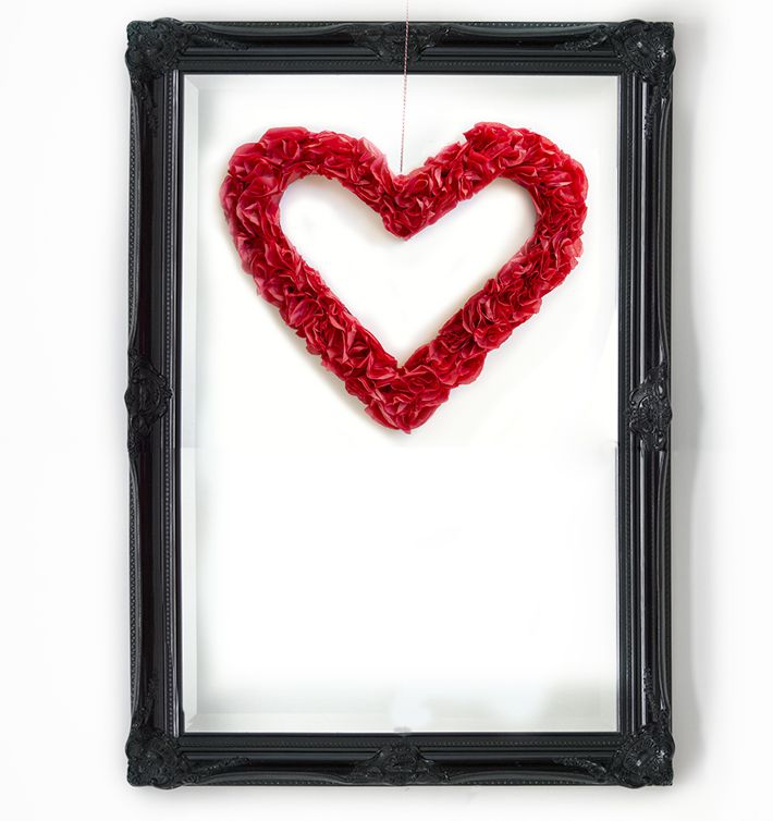 DIY heart wreath tutorial from Stephanie White