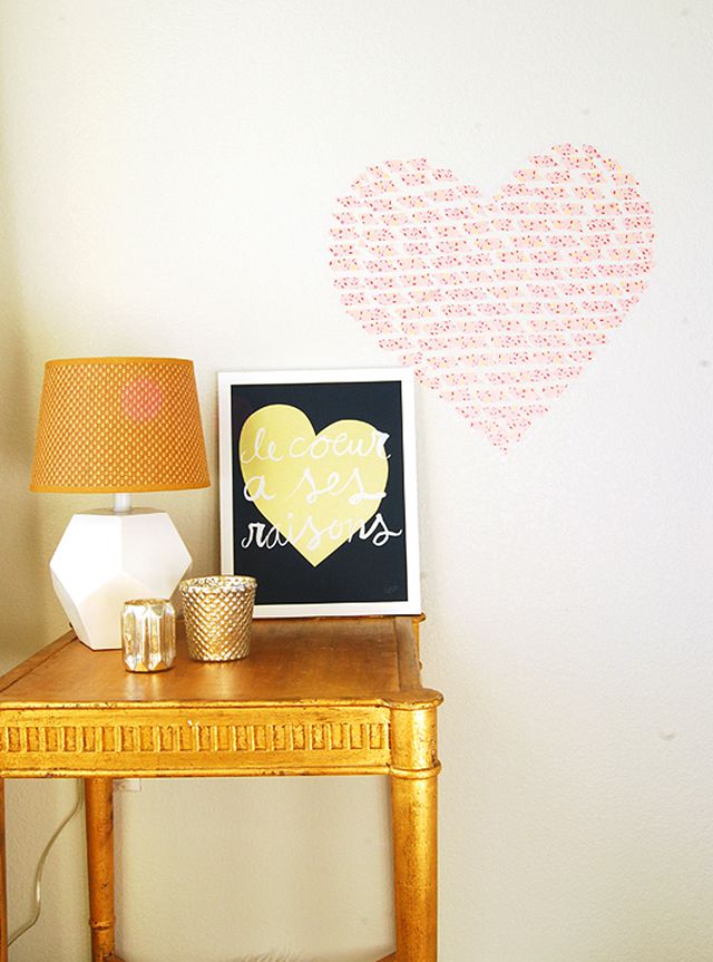 DIY washi tape wall art tutorial from The Proper Pinwheel