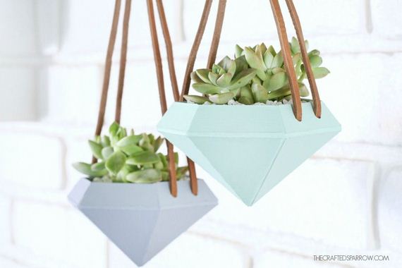 Diamond Hanging Planter