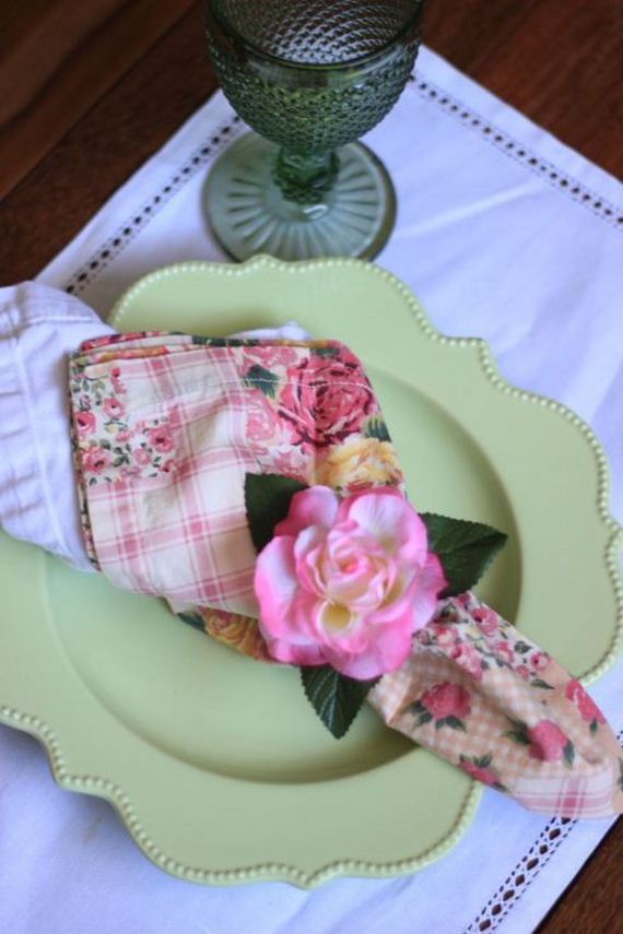 Dollar Store Flower Napkin Rings