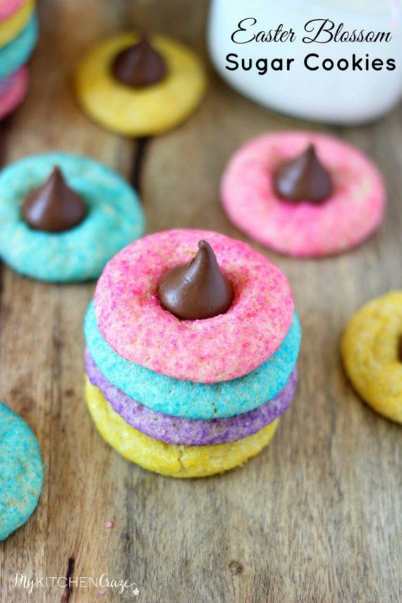 Easter Blossom Sugar Cookies.