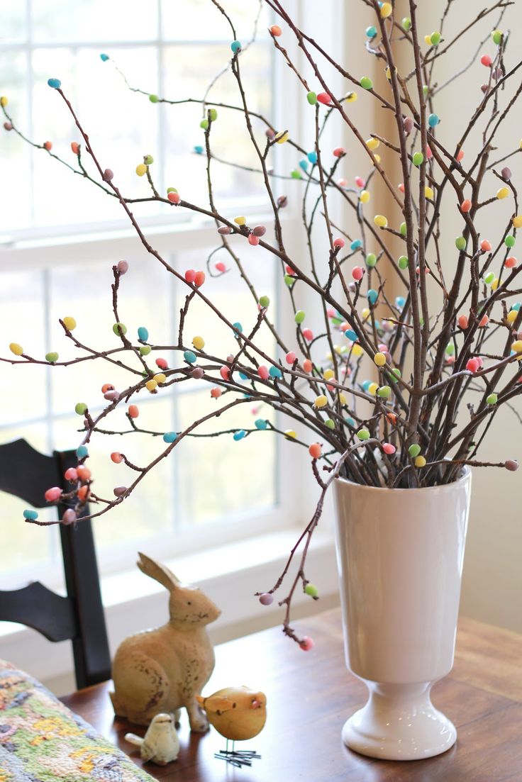 Easter candies to create this jelly bean tree.