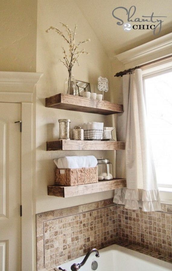 Easy Floating Shelves