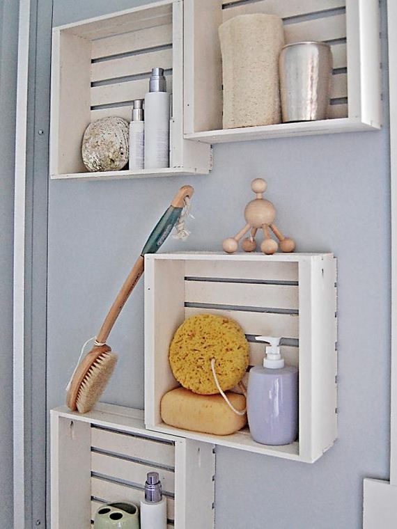 Fast and Easy Crate Shelving