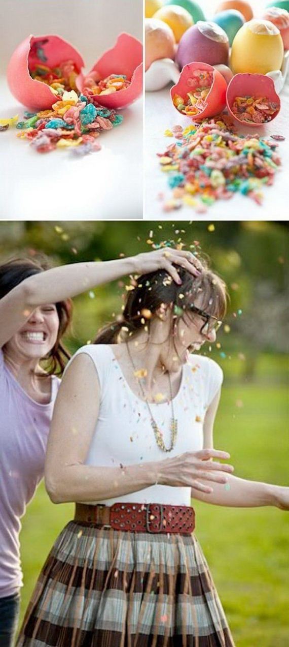 Glitter Confetti Eggs for Easter Party.