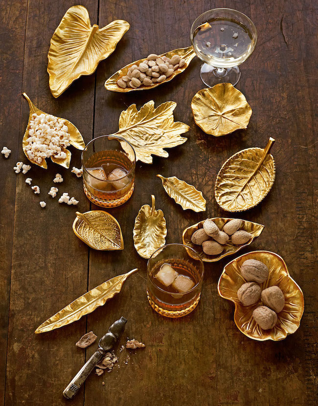 Gold Leaves for New Year’s Eve decoration.