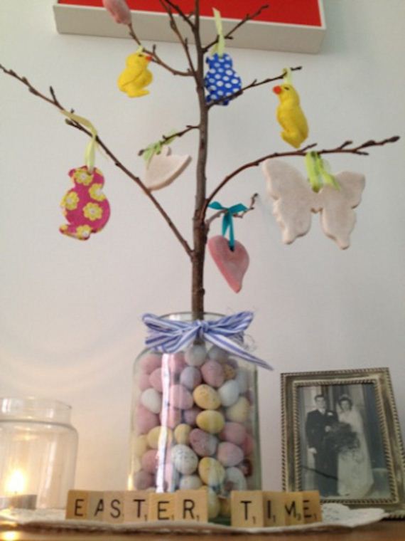 Handmade salt dough ornaments.