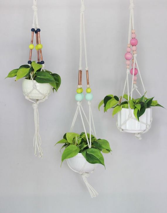 Hanging Copper Planter