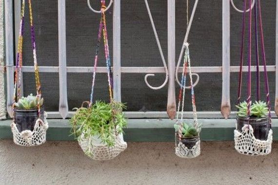 Hanging Mason Jar Planter with Air Plants