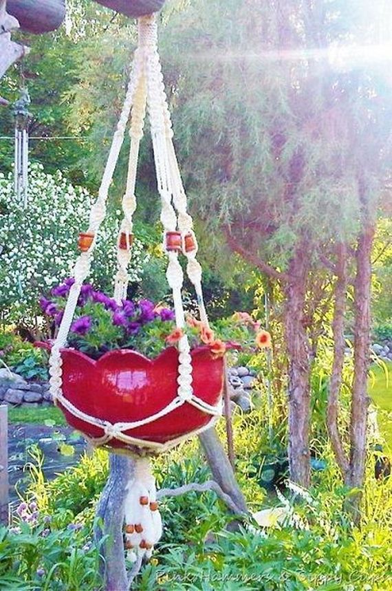 Hanging Tire Planter