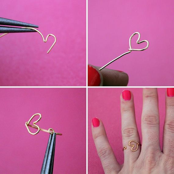 Heart Wire Ring.
