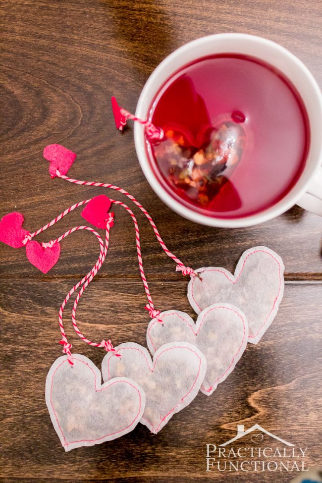 20+ DIY Valentine's Day Gift Ideas to Impress Your Loved One 14 Homemade Tea Bags For Her.