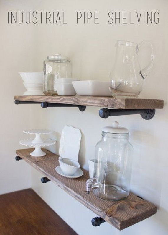 Industrial Pipe Shelving