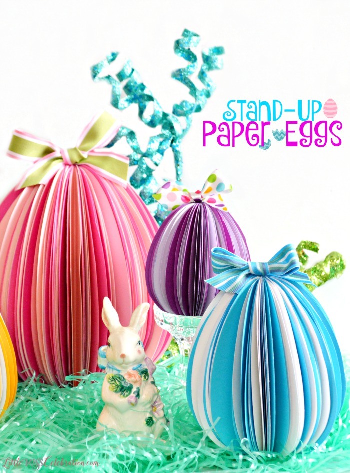 Make some dimensional eggs for Easter.