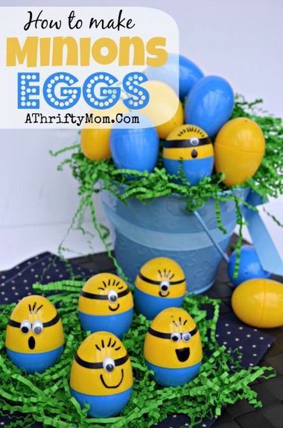 Minion Eggs from A Thrify Mom.