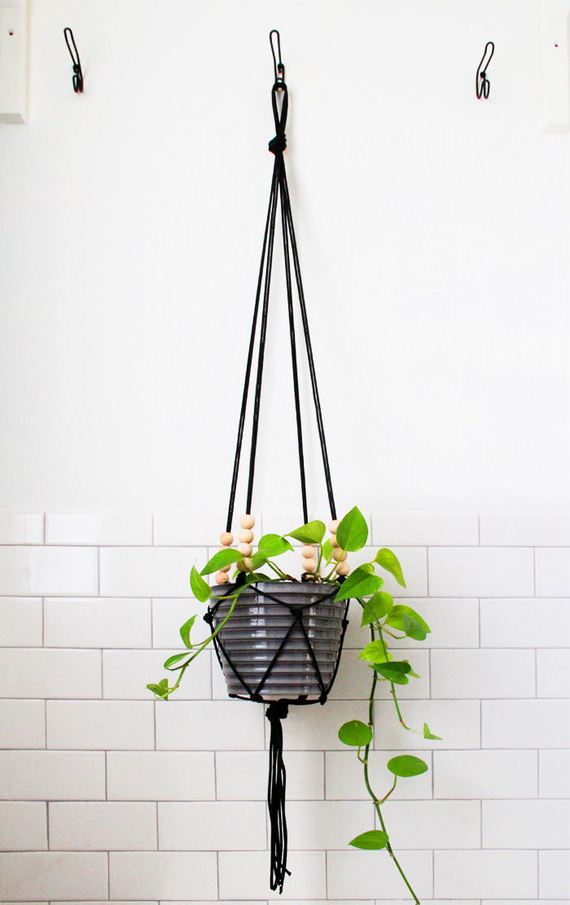 Modern Macrame Hanging Planter