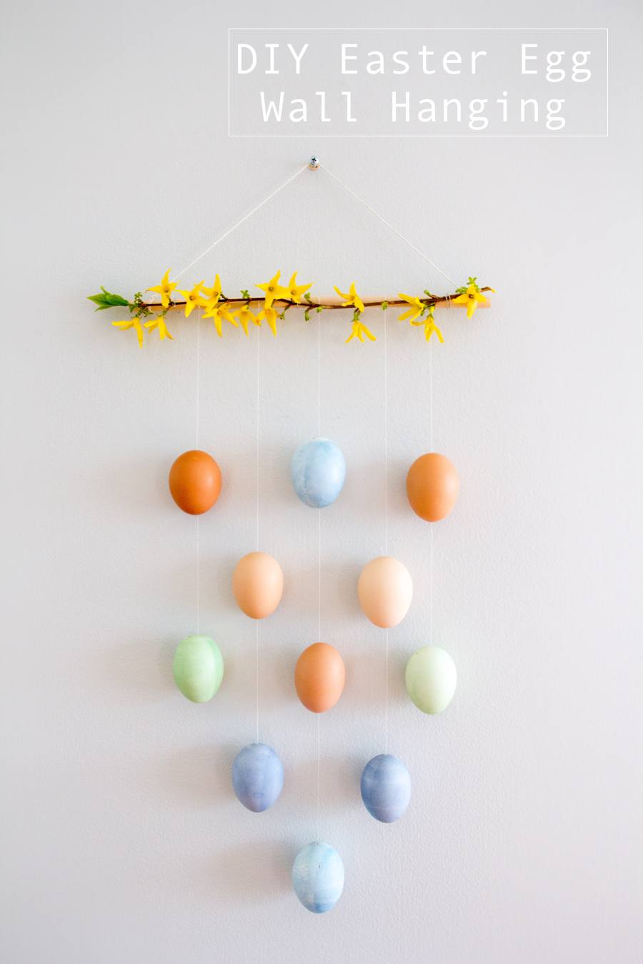 Modern way to display your Easter eggs.