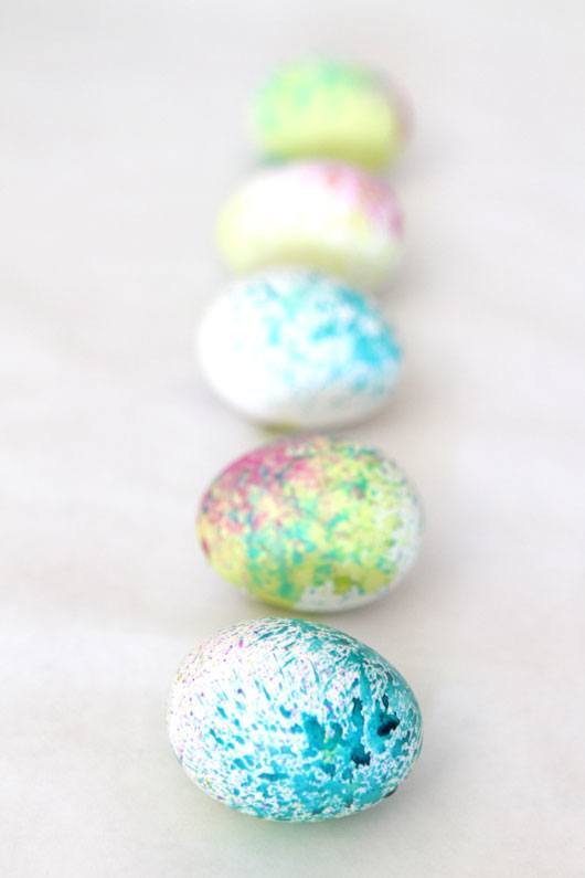 Non-toxic concentrated liquid watercolors Easter eggs.