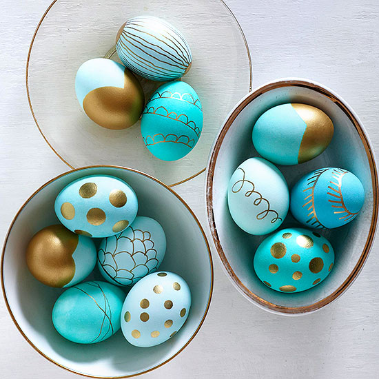Paint Pen Easter Eggs via BHG