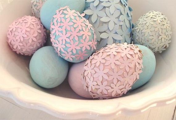 Paper Flower Easter Eggs from Such Pretty Things.