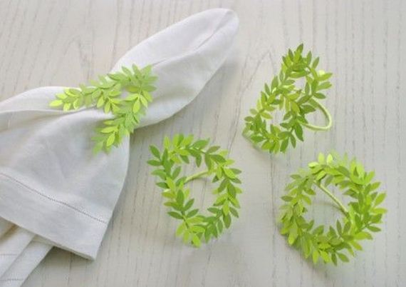 Punched Leaf Napkin Rings