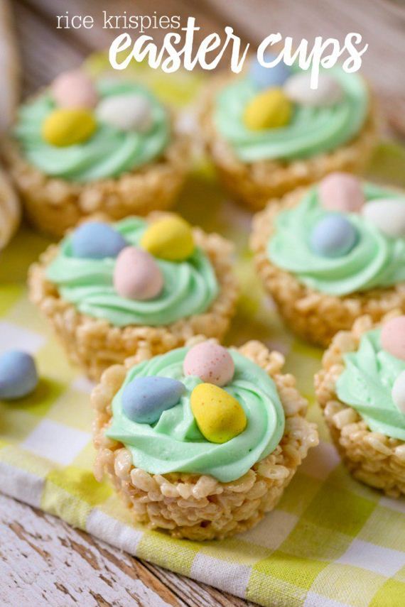 Rice Krispies Easter Cups.