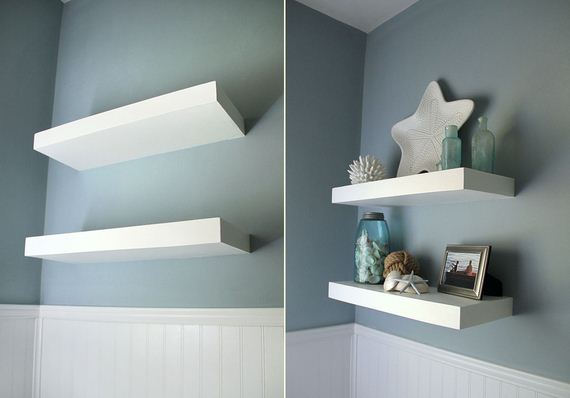 Simple Floating Shelves