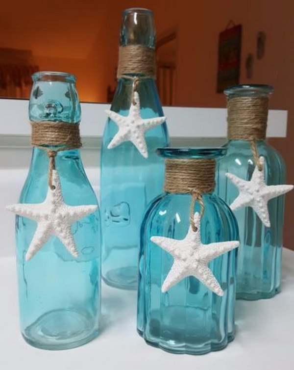 Starfish Beach Glass Vase.