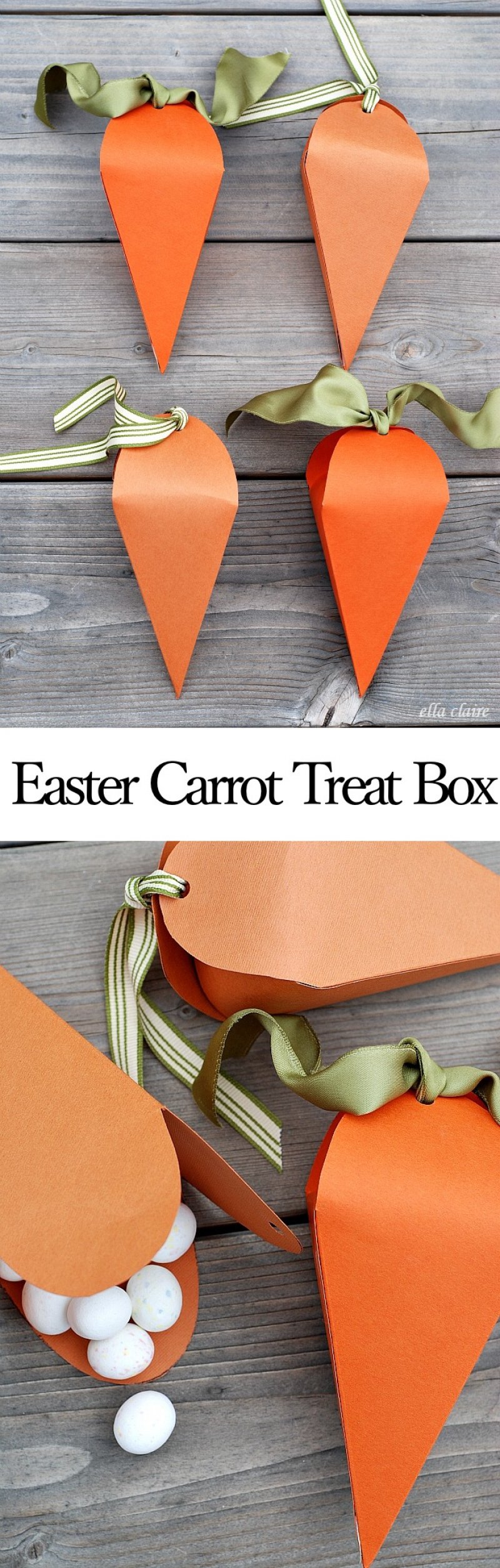 Super easy and adorable Easter Carrot Treat.