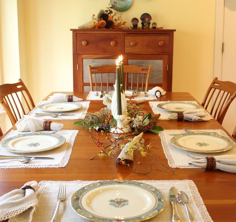 Thanksgiving Centerpiece - Nature Meets Vintage