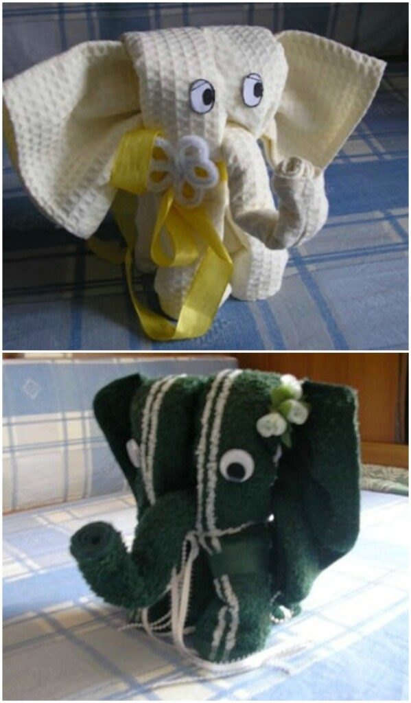 Adorable Towel Elephant.