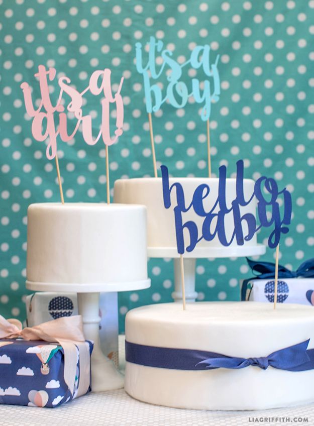 Baby Shower Cake Toppers.