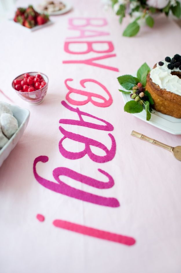 Baby Tablecloth DIY.