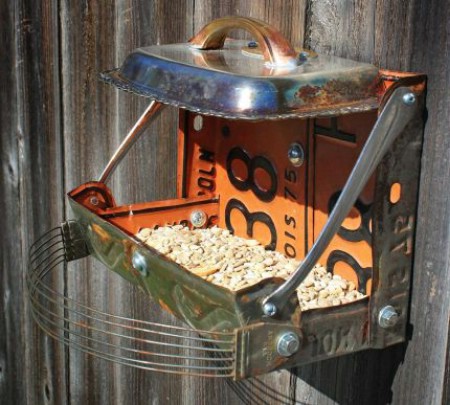 Birdfeeders from Recycled Products.