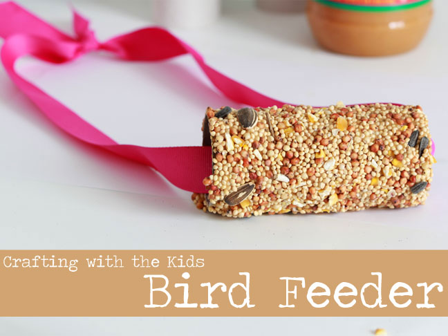 Cardboard Tube Bird Feeder.