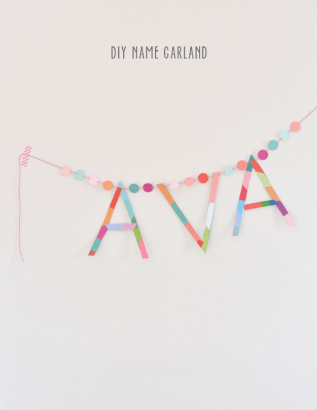 DIY Name Garland.