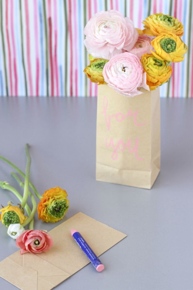 Make Paper Flower Sacks.