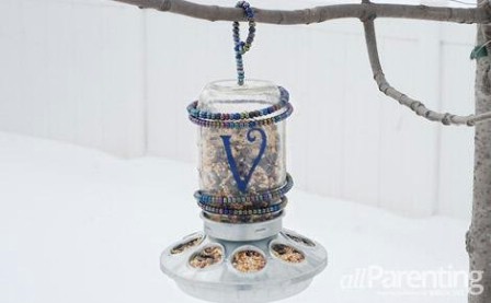 Monogramed Jar Feeder.