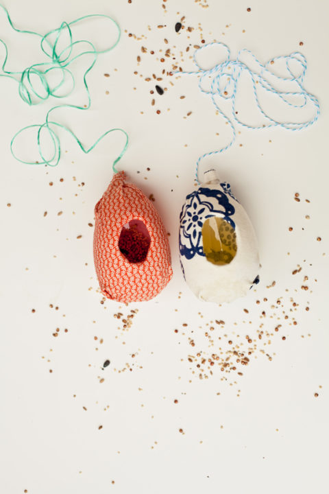 Plastic Egg DIY Bird Feeders.