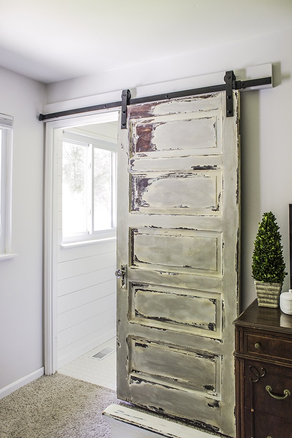 Beautiful Master Bathroom Barn Door.