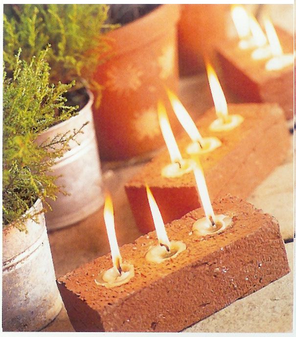 Brick Tea Lights.