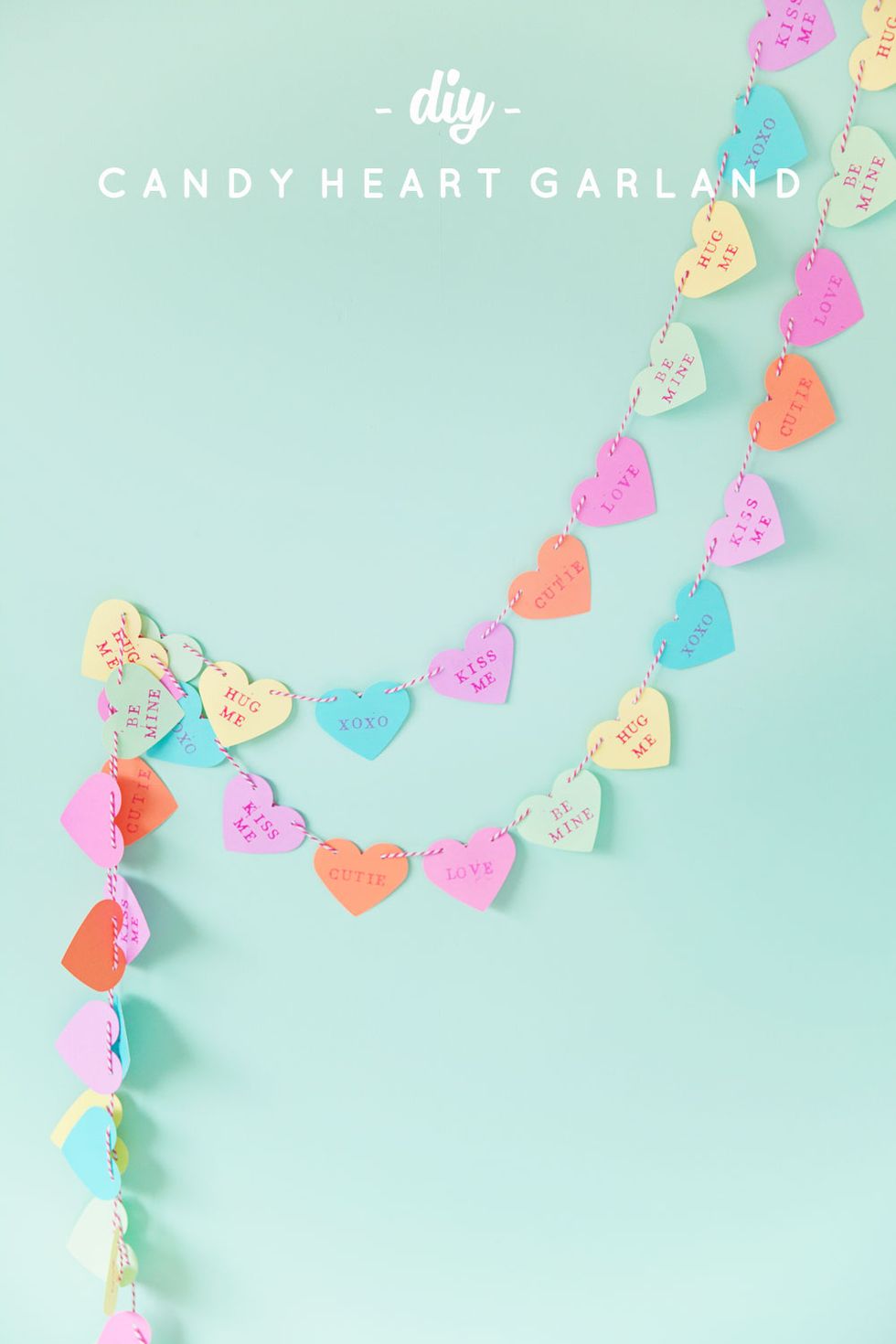 Candy Heart Garland.