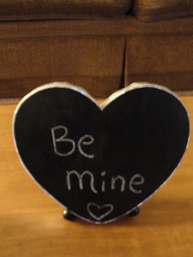 Chalkboard Valentine Craft.