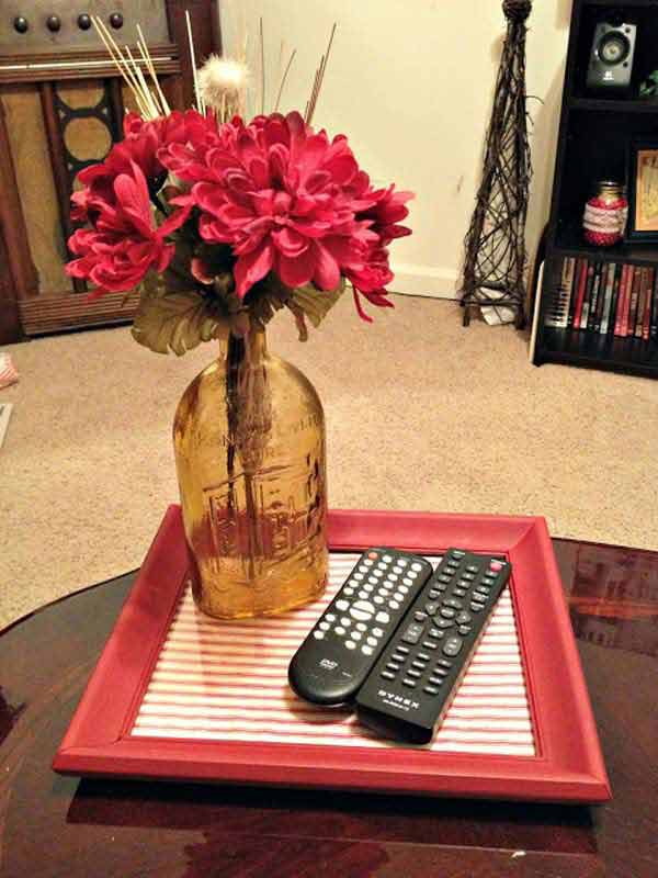 Coffee Table Tray Out of Picture Frame.