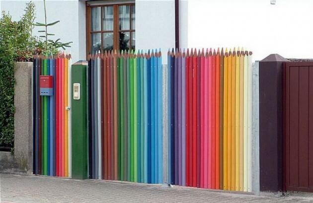 Colorful Pencils Fence.