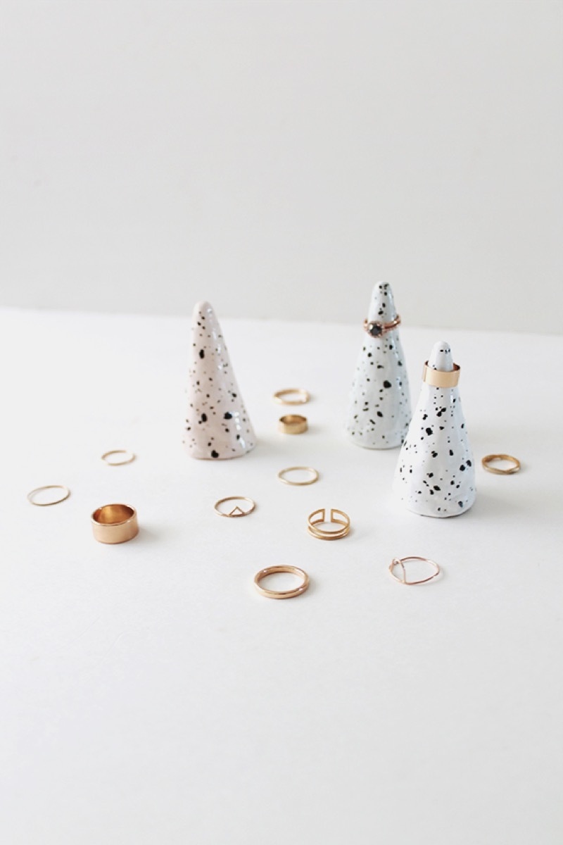 Cone ring holders.