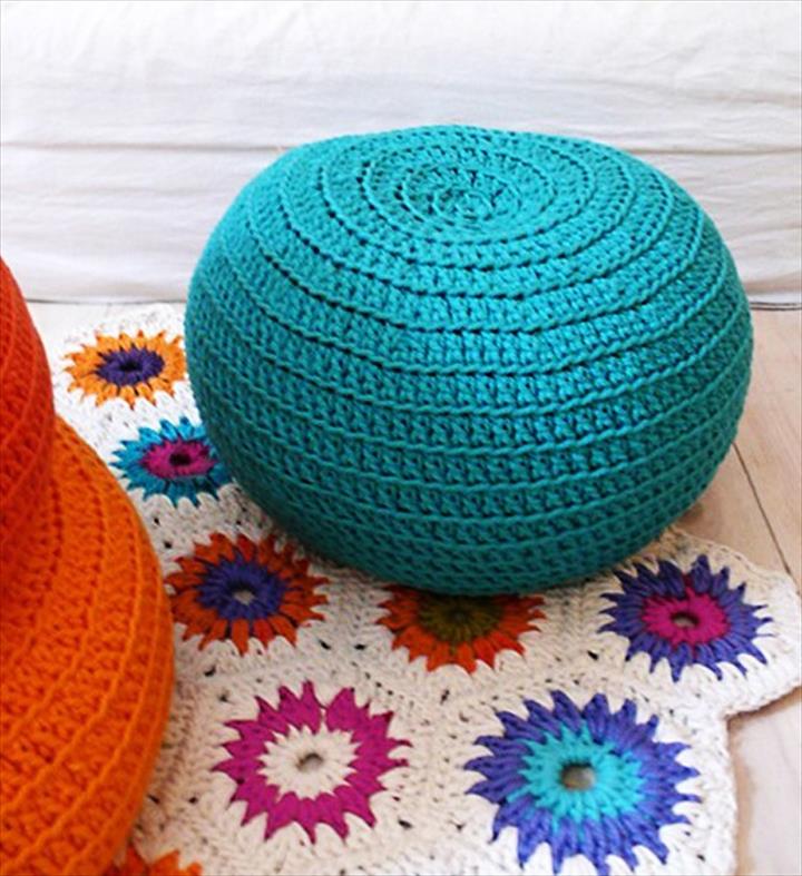 DIY Crochet Rug.