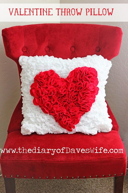 DIY Fabulous Valentine Throw Pillow.