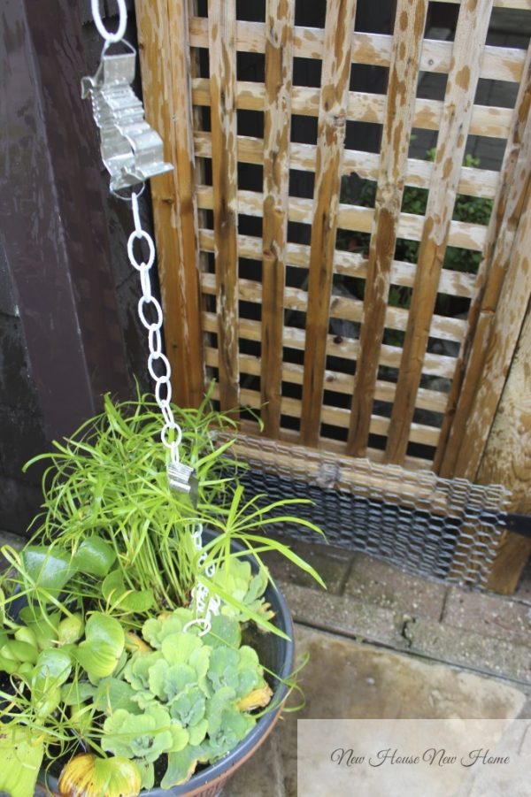 DIY Garden Decor Cookie Cutter Rain Chain.