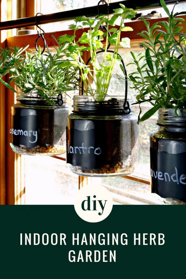 DIY Indoor Hanging Herb Garden.